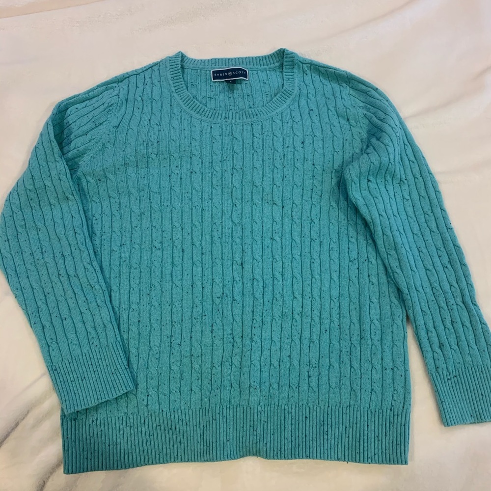 Sweater Karen Scott cable knit sweater